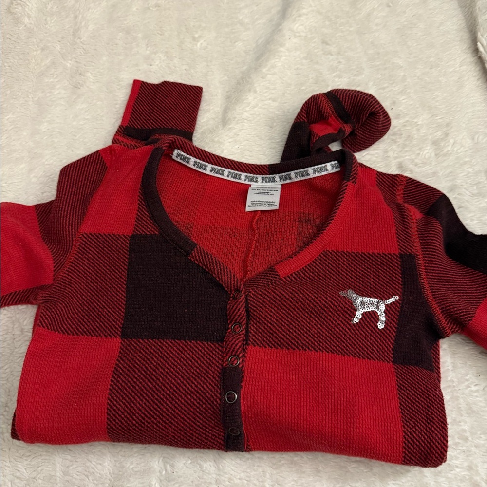 VS PINK Christmas Jumpsuit